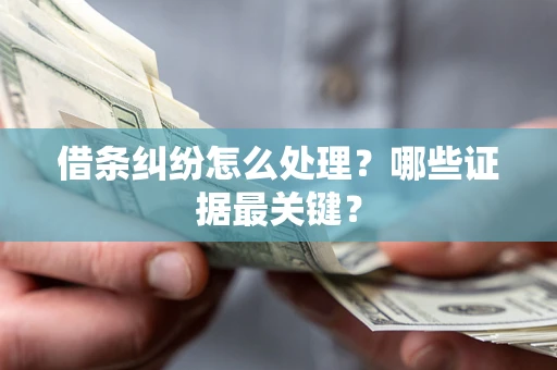 北京借条纠纷怎么处理？哪些证据最关键？