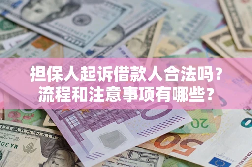 北京担保人起诉借款人合法吗？流程和注意事项有哪些？