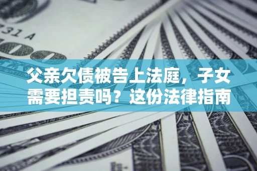 北京父亲欠债被告上法庭，子女需要担责吗？这份法律指南必须看完