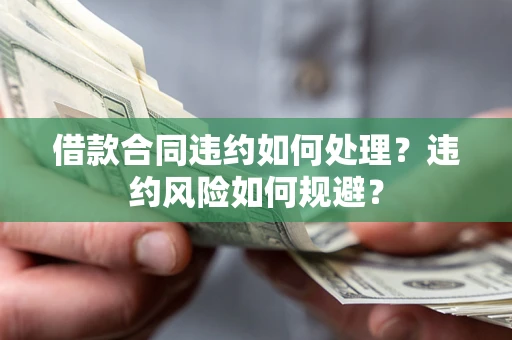 北京借款合同违约如何处理？违约风险如何规避？