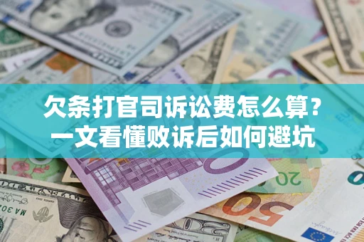 北京欠条打官司诉讼费怎么算？一文看懂败诉后如何避坑